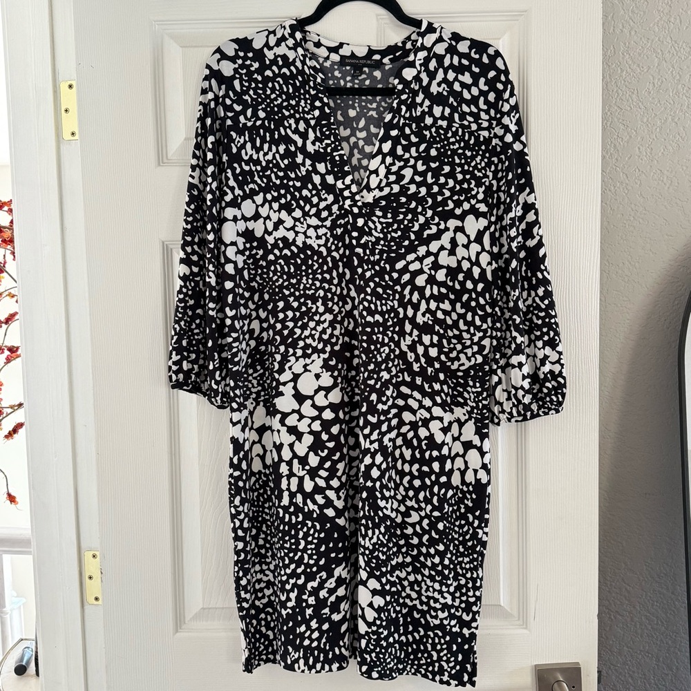 Banana Republic Patterned Dress Medium